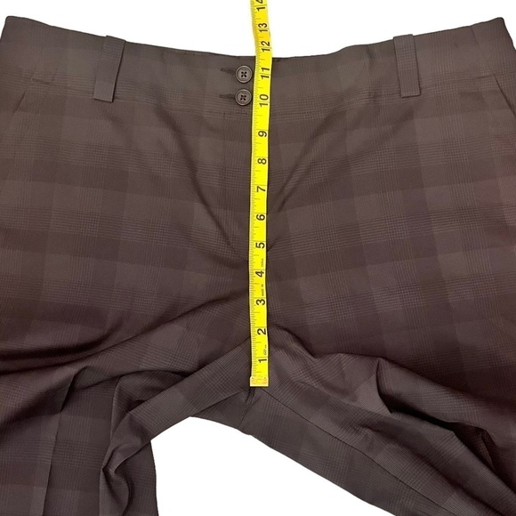 NIKE Golf Dri-Fit Stay Cool Black Grey Plaid Lightweight Straight Athletic Pants - Picture 10 of 12